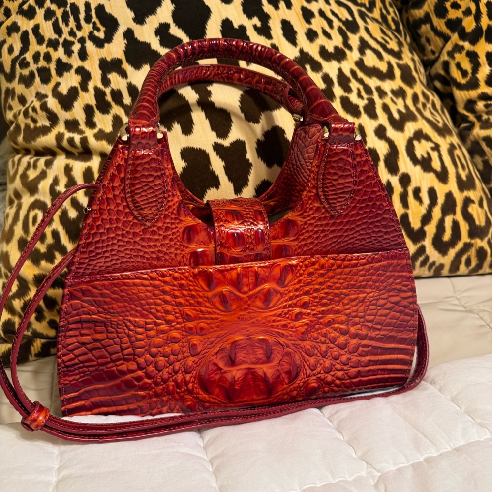 Brahmin Adrian satchel, RED! ABSOLUTELY NEW CONDITION! - Picture 3 of 8